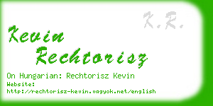 kevin rechtorisz business card